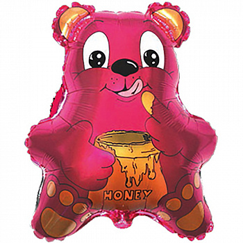 Шар "Медведь с мёдом" (56 см)