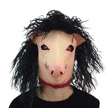 Латексная маска свиньи из фильма «Пила» 
