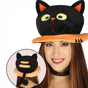 Шляпа «Черная кошка» на Хэллоуин