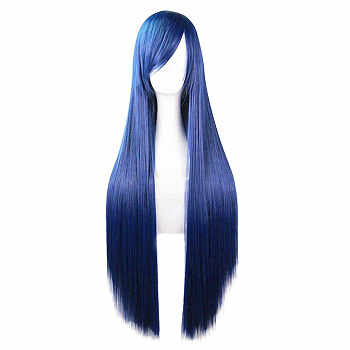 Синий парик с длинными волосами «Аниме»  