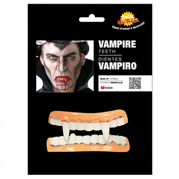 Вампирская челюсть с двумя клыками - виниры