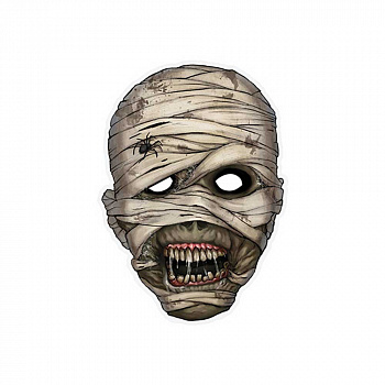 Бумажная маска мумии 