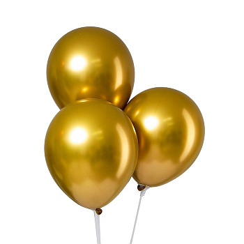 Золотой хромированный воздушный шар 