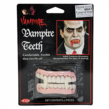 Челюсть вампира - зубы с клыками