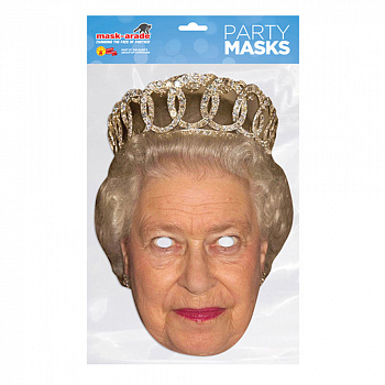 Бумажная маска королевы Елизаветы II 