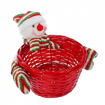 Новогоднее украшение «Снеговик» - конфетница