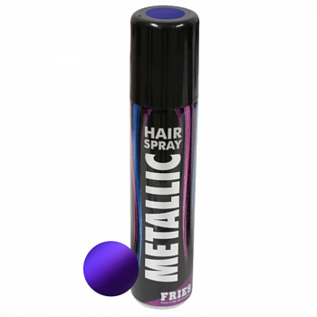 Фиолетовая спрей-краска металлик для волос