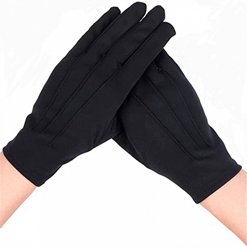 Черные мужские перчатки