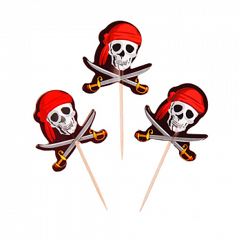 Шпажки для канапе пиратские (12 шт.)