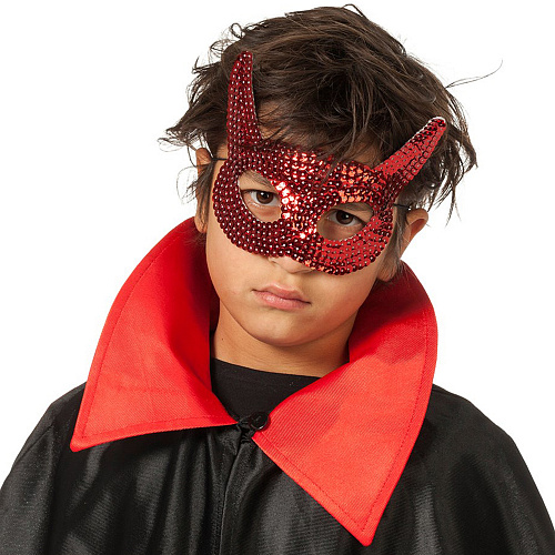 Детская маска дьявола на Хэллоуин 