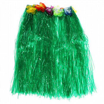 Зелёная карнавальная гавайская юбка