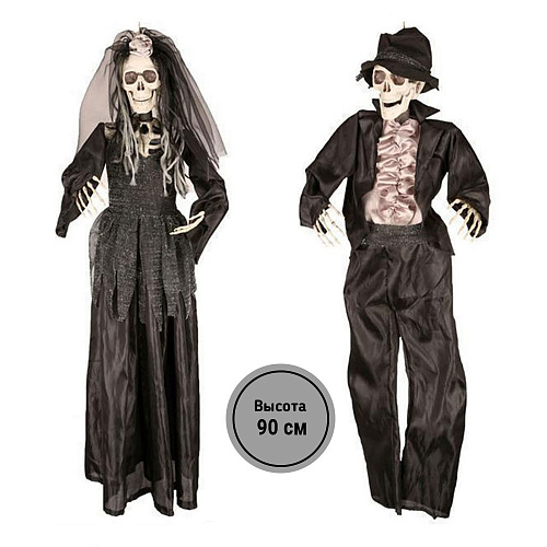 Куклы мертвых невесты и жениха - украшение для Хэллоуина