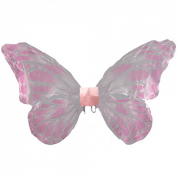 Огромные розовые крылья бабочки