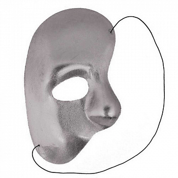 Серебряная маска «Призрак оперы» 