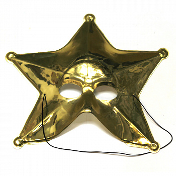 Золотая венецианская маска «Звезда»