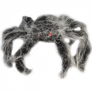 Серый паук - украшение на Хеллоуин