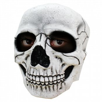 Латексная маска «Белый череп» 