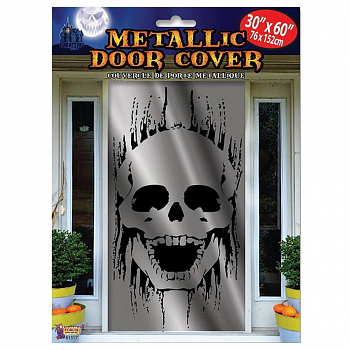 Декор двери на Хэллоуин «Череп»