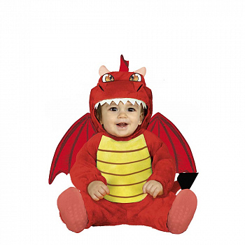 Новогодний костюм красного дракона для малышей