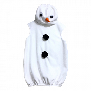 Новогодний костюм снеговика для малыша