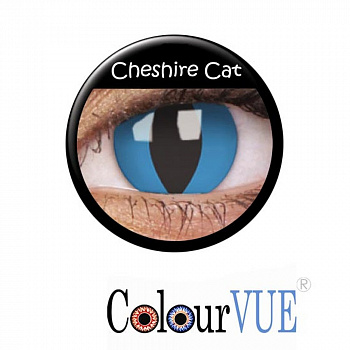 Цветные синие Crazy линзы «Cheshire Cat»