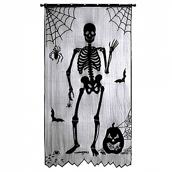 Занавеска на Хэллоуин «Скелет» - декор двери