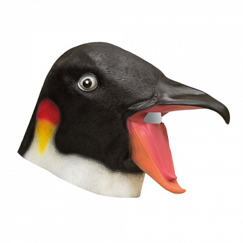 Латексная маска пингвина 