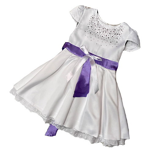 Нарядное белое платье для девочки