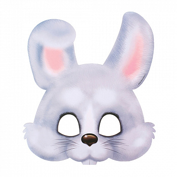 Бумажная маска зайца в ассортименте 