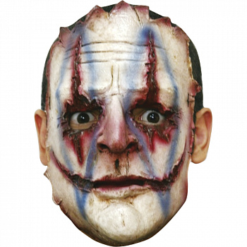 Латексная маска «Клоун с порезами» 