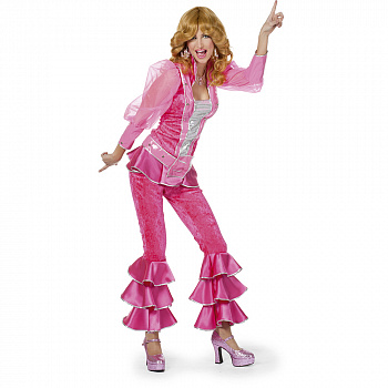 Розовый костюм барби «Диско» женский 