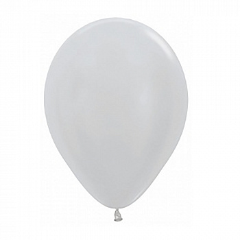 Серебряный хромированный воздушный шар 