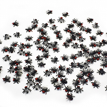 Набор чёрных мух - декорация на Хэллоуин