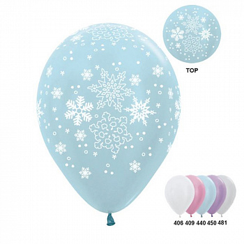 Новогодние воздушные шары «Снежинки»