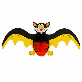 Декор «Летучая мышь» чёрно-жёлтая